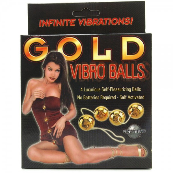 Gold Vibro Balls 4 lü Masaj Topları