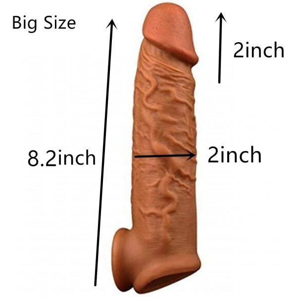 Ultra yumuşak uzatmalı Penis Kılıfı 17 cm