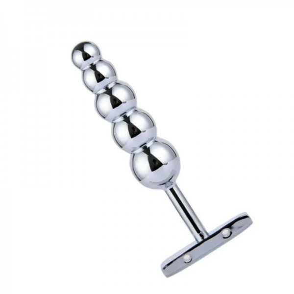 Paslanmaz Anal Plug Metal Gümüş 15,5 cm