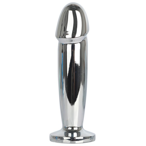 Şarjlı Titreşimli Çelik Anal Plug 12 cm