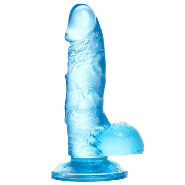 Toyfa Jel Dildo Mavi 15,8 cm
