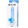 Toyfa Jel Dildo Mavi 15,8 cm