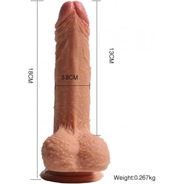 Çift Katmanlı Yapay Penis 18 cm
