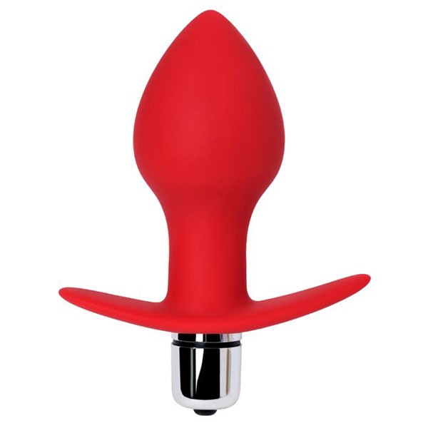 Toyfa Glam anal vibratörü, silikon, kırmızı, 9,7 cm