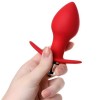 Toyfa Glam anal vibratörü, silikon, kırmızı, 9,7 cm