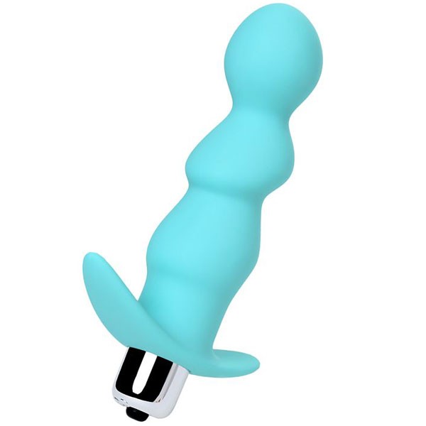 Toyfa Bland anal vibratör, silikon, mavi, 12,5 cm