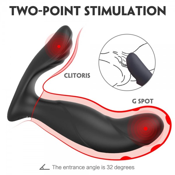 G-spot Anal Klitoris ve Vajinal Şarjlı Uzaktan Kumandalı Giyilebilir Vibratör