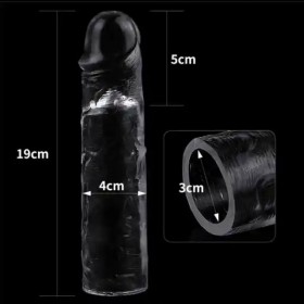 LoveToy Flawless Şeffaf Penis Kılıfı 5 cm Uzatmalı