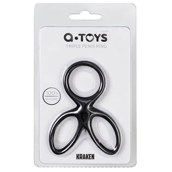 Kraken Üçlü Penis Halkası – Yumuşak Silikon ve Yoğun His