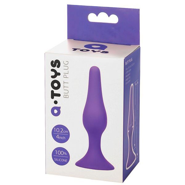 A-Toys Mor Silikon Anal Plug – Başlangıç Seviyesi, Vantuzlu ve Güvenli Tasarım