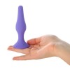 A-Toys Mor Silikon Anal Plug – Başlangıç Seviyesi, Vantuzlu ve Konforlu Tasarım