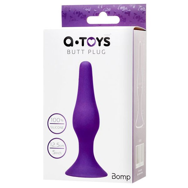 A-Toys Mor Silikon Anal Plug – Başlangıç Seviyesi, Vantuzlu ve Konforlu Tasarım