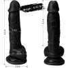 Vantuzlu Realistik Zenci Penis – 18 cm, Ultra Yumuşak ve Gerçekçi