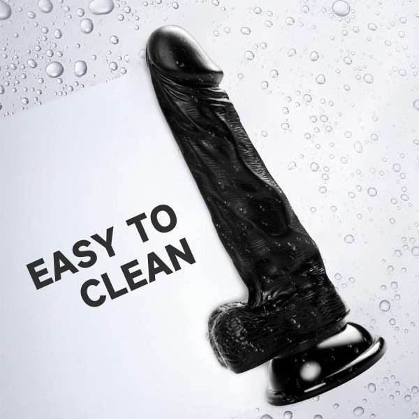 Gerçekçi Zenci Yapay Penis 21 Cm