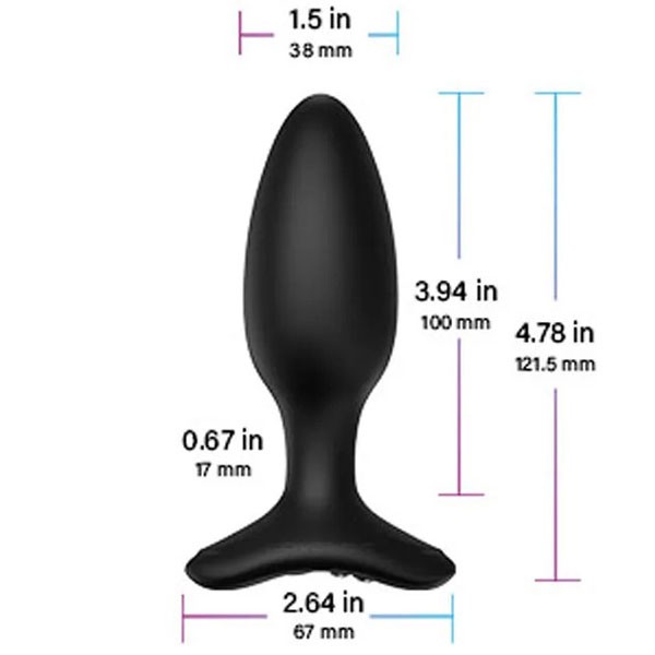 Lovense HUSH 2 Anal Plug 1.5″ App Controlled