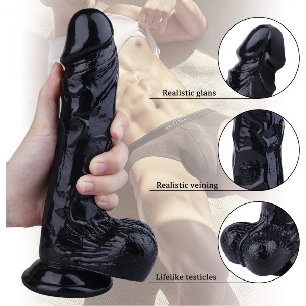 Realistik Zenci Dildo 22 Cm