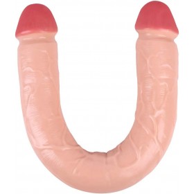 Kahverengi Çift Taraflı Dildo - 46 cm
