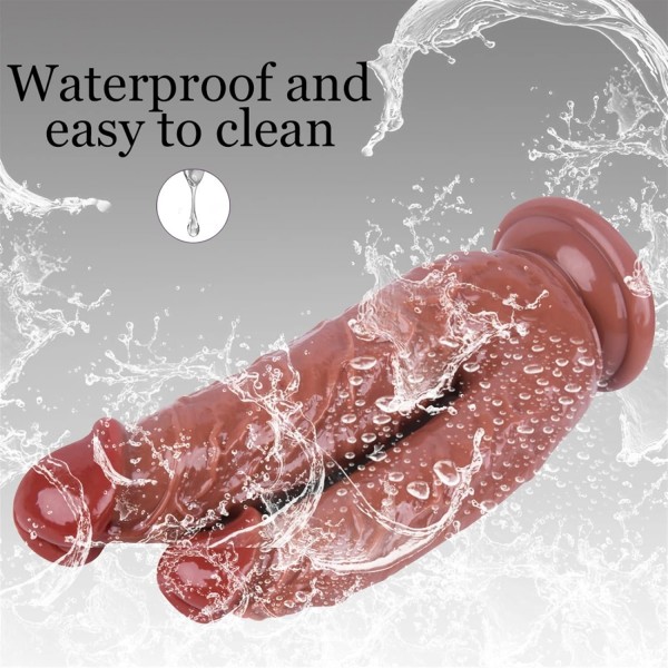 Yumuşak Dokulu Realistik Çiftli Dildo- 19 Cm