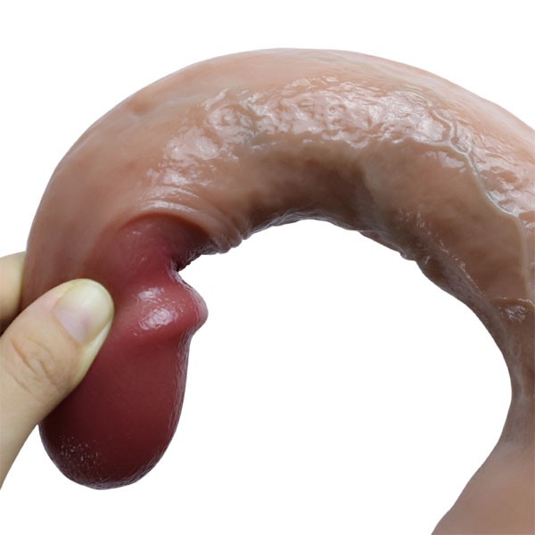 Yumuşak Gerçekçi Çift Katmanlı Anal Penis 21 Cm