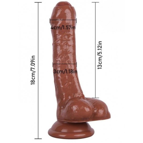 Melez Realistik Penis 18 Cm