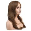Kahverengi Dalgalı Sentetik Peruk