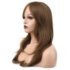 Kahverengi Dalgalı Sentetik Peruk
