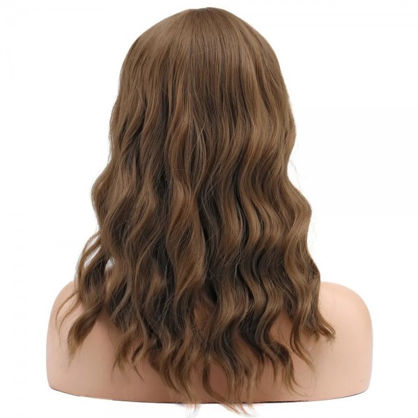 Dalgalı Kısa Perçemli Sentetik Peruk - Bebek Kumralı