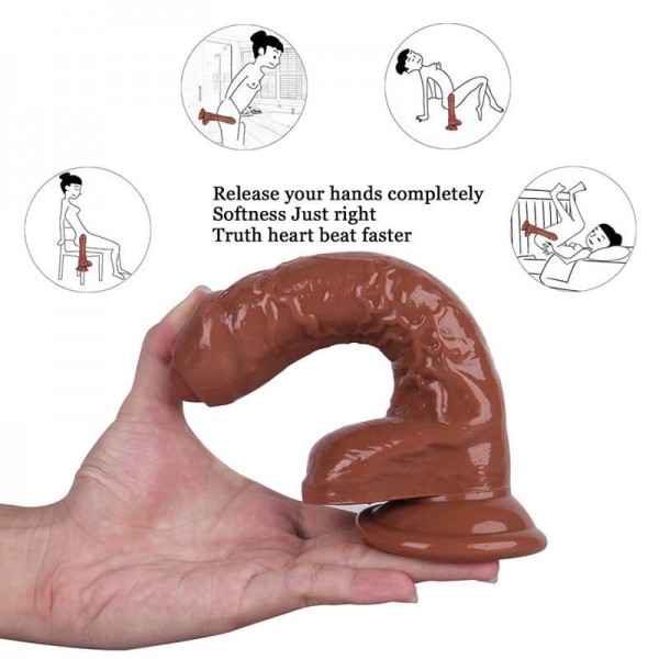 Çift Katmanlı Sünnetsiz Silikon Penis - 18 Cm