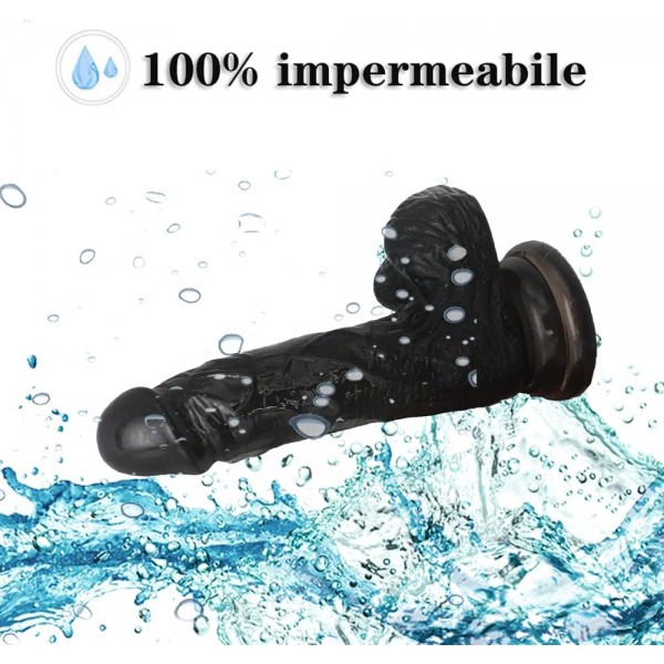 Vantuzlu Realistik Dildo 20 cm – Damarlı, Güçlü Tutuşlu, Gerçekçi Tasarım