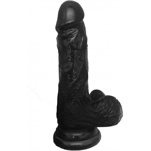 Vantuzlu Realistik Dildo 20 cm – Damarlı, Güçlü Tutuşlu, Gerçekçi Tasarım