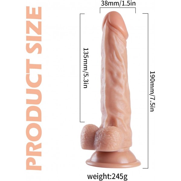 Noctis Gerçekçi Realistik Dildo 19 cm