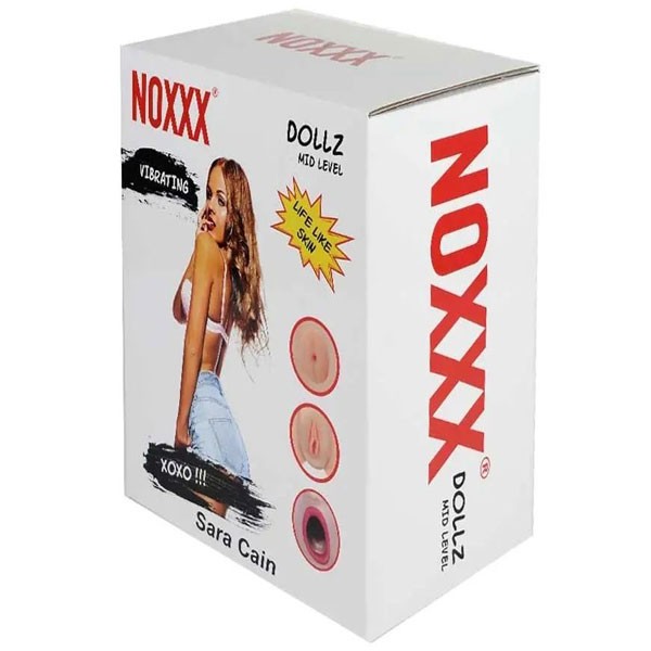 Sara Cain 3D Yüzlü Reslistik Vajina Anüslü 3 İşlevli Şişme Kadın