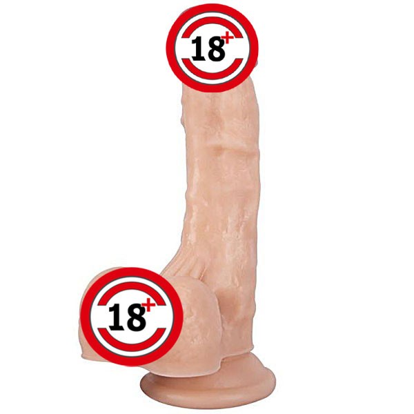 Damarlı Yumuşak Dokulu Realistik Dildo - 18 Cm