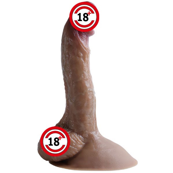 Yumuşak Gerçekçi Çift Katmanlı Anal Penis 21 Cm