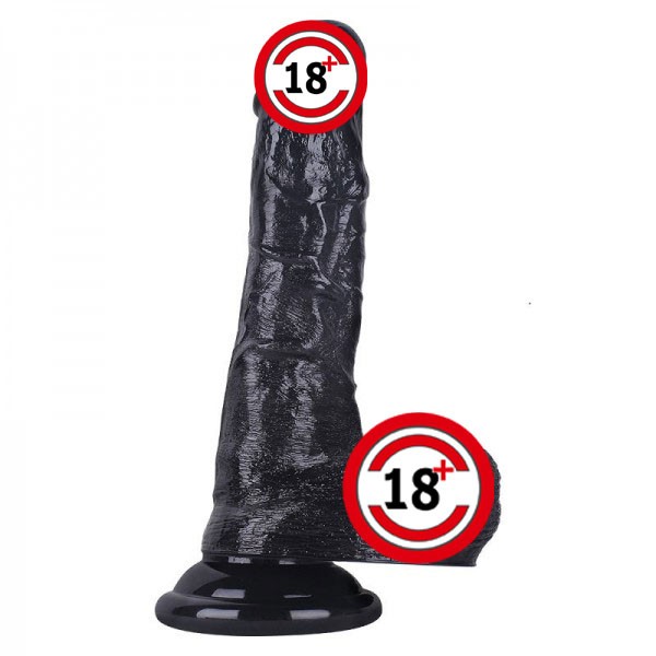 Vantuzlu Süper Gerçekçi Zenci Realistik Dildo - 22 Cm