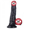Vantuzlu Süper Gerçekçi Zenci Realistik Dildo - 22 Cm