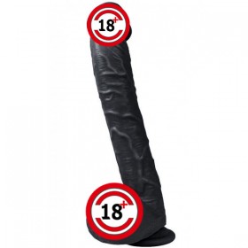 Ultra Büyük Realistik Yapay Penis – Güçlü Vantuzlu - 33 cm