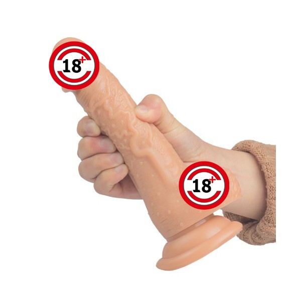 7 Modlu Titreşimli Realistik Penis - 18 Cm