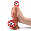 Çift Katmanlı Gerçekçi Silikon Yapay Penis - 18 Cm