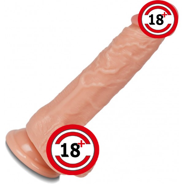 Damarlı Gerçekçi Realistik Dildo - 20 cm