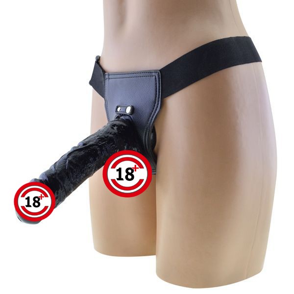 Yumuşak Dokulu Zenci Belden Bağlamalı Penis - 18 cm