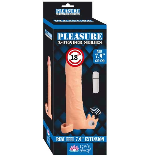 Uzatma Titreşimli Penis Kılıfı - 20 Cm