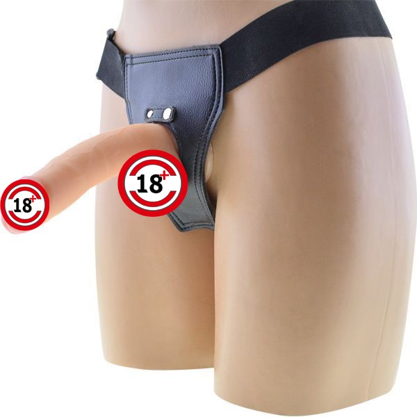 Ultra Yumuşak Testisli Realistik Belden Penis - 15 Cm