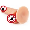 Güçlü Emişli Gerçekçi Anal Yapay Penis - 18 cm