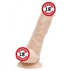 Gerçekçi Silikon Vakumlu Yapay Penis (18 cm)