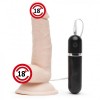 LoveToy Eğik Realistik Titreşimli Dildo -15 cm