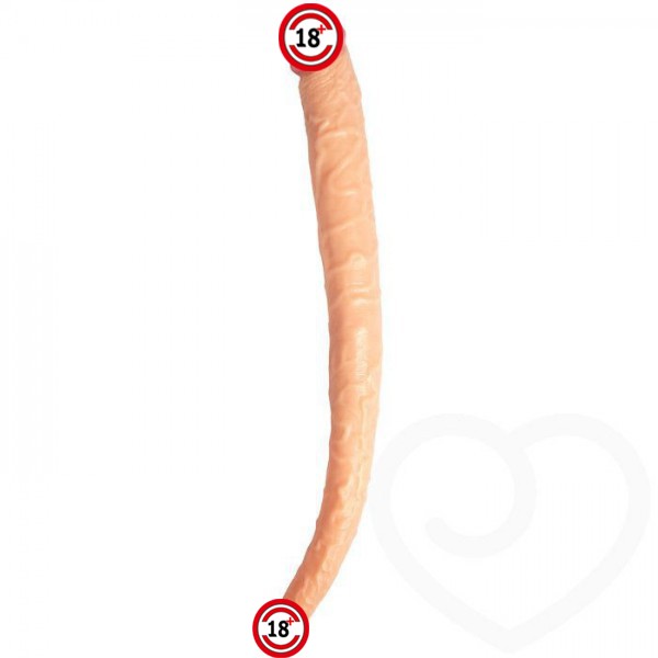King Size Ultra Gerçekçi Çift Başlı Dildo - 55 Cm