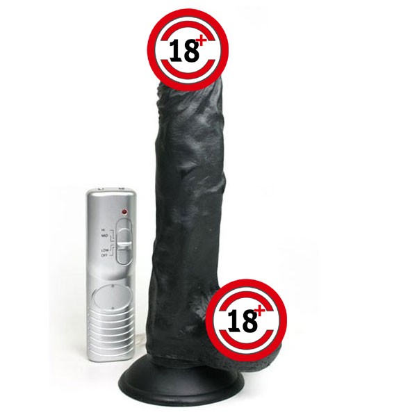 Titreşimli Realistik Kalın Ve Damarlı Dildo - 22 cm