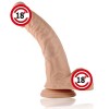 Eğik Pozisyonda Vantuzlu Realistik Penis - 21 Cm