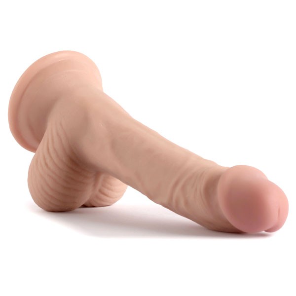 Kaydırmalı Cilt Çift Katmanlı Dildo - 19 Cm